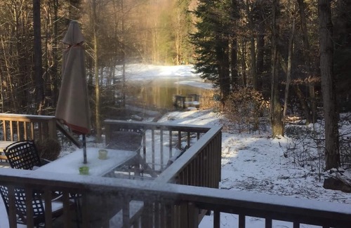 Becket House | Becket Contemporary Cottage in the Woods Overlooking a Private Spring Fed Pond