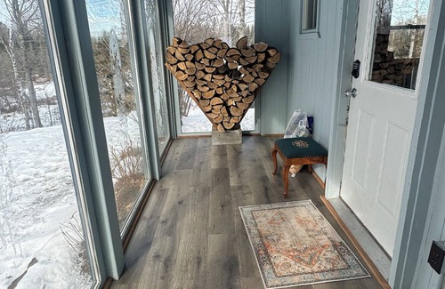 Melrude Cabin | Birder's Paradise: Cozy Cabin on Private Pond w/Wood-Stove, New Kitchen, Birds!