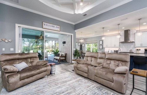 Palm Coast House | Blue Breeze - New Pool & Spa Home - Short Walk To The Beach!