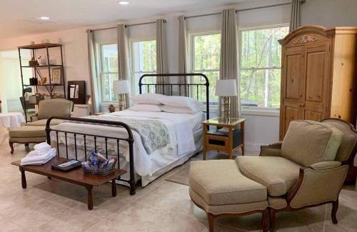 Asheville Apartment | Bluebirds Nest 10 Min to AVL Biltmore hot tub cont bkfst sparkling water