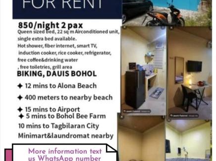 Dauis Apartment | Bluewaves Apartment, scooter, car