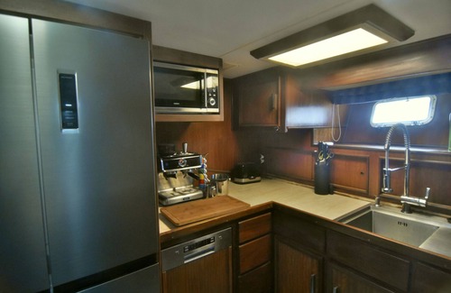Eckernfoerde Boat Rental | Boat 'Ocean Motion' with Sea View, Private Terrace and Wi-Fi