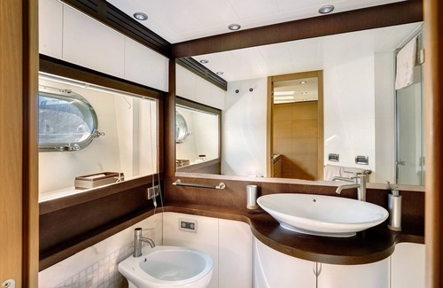 Porto Cervo Boat Rental | Boat 'Yacht Joy 4 Cabin' with Private Terrace, Wi-Fi and Air Conditioning