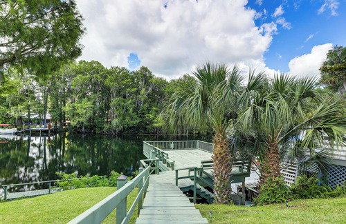 Citrus Springs House | Boathouse & Dock: Riverfront Dunnellon Getaway!