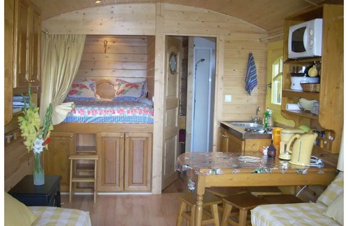 Chomelix House | bohemian stay at the farm, aboard a comfortable and warm trailer