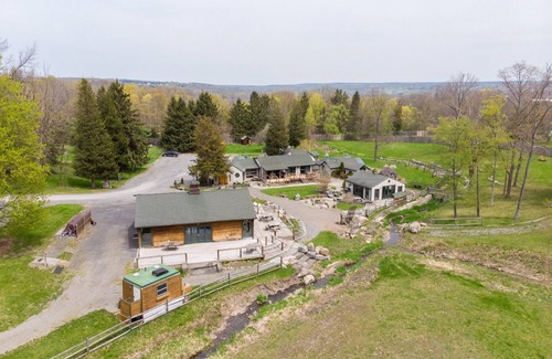 Ithaca Cottage | Boho room with King bed at New Park, a picturesque Finger Lakes event venue