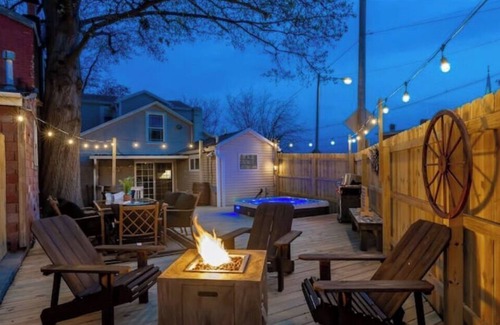 Phoenix Hill House | Bourbon tour destination w/hot tub & outdoor area