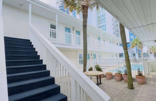 Downtown Myrtle Beach Apartment | Boutique on the beach, Studio #107 + Pool