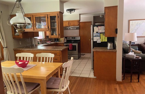 Sturgeon Bay House | Boyer Beach House-book your quiet winter escape-Spectrum Fiber Optics-fireplace