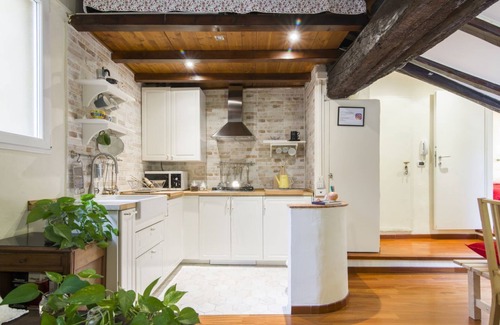 Historic Center Apartment | Brand new one bedroom apartment a short distance from the center situated on the second floor of a historic building without elevator and can accommodate up to 4 people. You will also find a well-kept small terrace overlooking the greenery from the windo