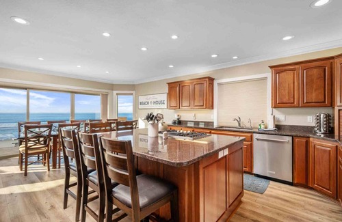 Roads End House | Breathtaking Panoramic Ocean and Beach Views from Home, Enormous Deck, Game Room, Not Pet Friendly