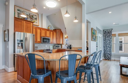 Bald Head Island House | Breathtaking views of Bald Head Island Harbor and Old Baldy Lighthouse