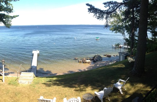 Sebago House | Breathtaking Views, Amazing Waterfront Lakehouse, 100' of Private Sandy Beach!