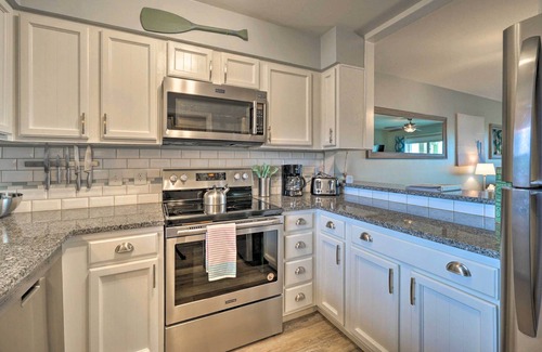 Caswell Beach Condo | Bright and Beachy Oceanfront Condo - Linens included!