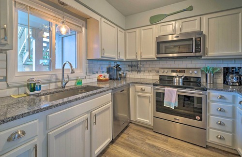 Caswell Beach Condo | Bright and Beachy Oceanfront Condo - Linens included!