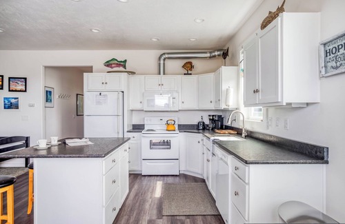 Pacific City House | Bright, Open Pacific City Home, Double Living Room, Fenced Side Yard, Fire Pit!