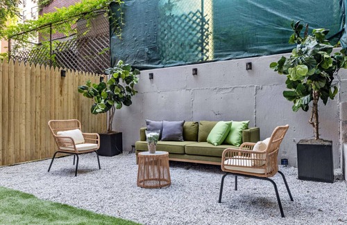 Harlem Apartment | Brownstone 2 Bed with Private Backyard near Subway