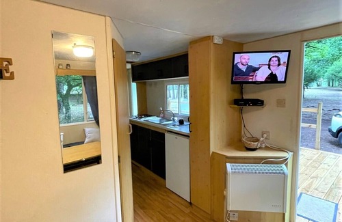 Braize RV Rental | Bungalow 'Charmant Mobile Home En Foret' with Shared Pool, Private Terrace and Shared Garden