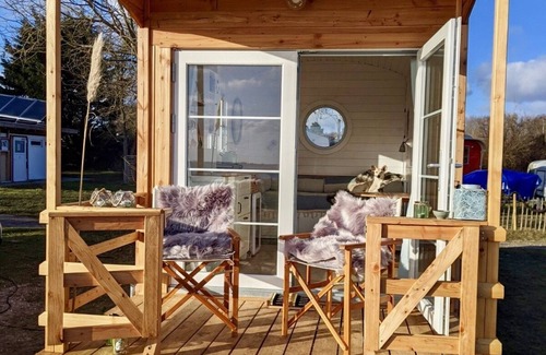 Waabs Cabin | "Bunk 14" circus wagon/tiny house by the sea, glamping