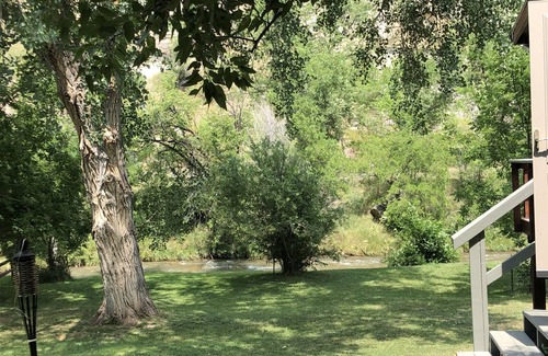 Hot Springs Cottage | C&D's Cottage pet friendly-pet fee for pets-double fee if pet is snuck in.
