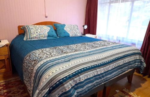 Tome Ski Chalet | Cabaña Altos de Parra Tome 2025 - piscina temporada verano