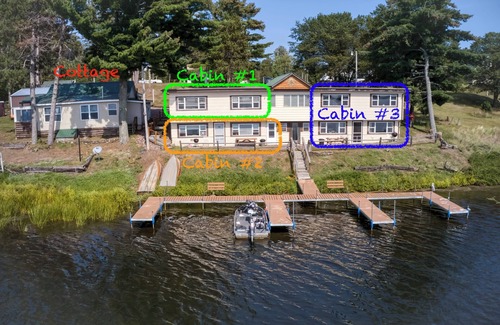 Gordon Cabin | Cabin #1 on the Lake - 3-Beds - Wisconsin Northwoods - Dock Access - Pets OK