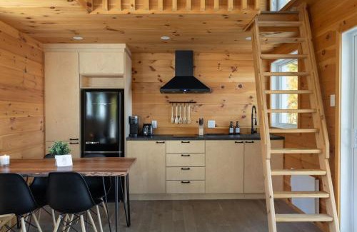 Saint-Aime-du-Lac-des-Iles Ski Chalet | Cabin N1 Les Grand'Pares Lake view Jacuzzi