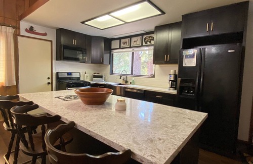 Running Springs Cabin | Cabin Chateau Relaxo Cabin large game room. Walking distance to town.