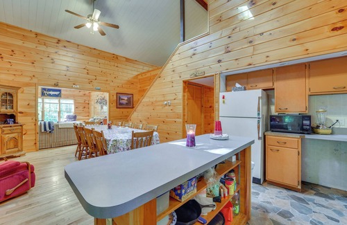 Petersburg Cabin | Cabin Comfort Near PSU! Fire Pit & On-Site Trails