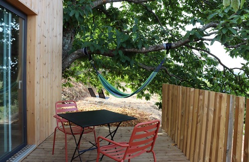 Jubrique Cabin | Cabin 'Oropéndola' with Mountain View, Shared Pool and Private Terrace