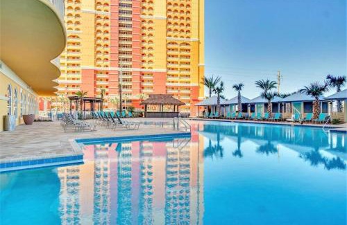 Panama City Beach House | Calypso 3 New Relax Unwind Luxury PCB next to Pier Park 3 Bed 2 Bath Pool Hot Tub Tikki bar