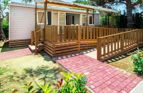 Villeveyrac House | Camping Borepo*** - Mobile home Optiméo PMR 3 rooms 4 people Air-conditioned