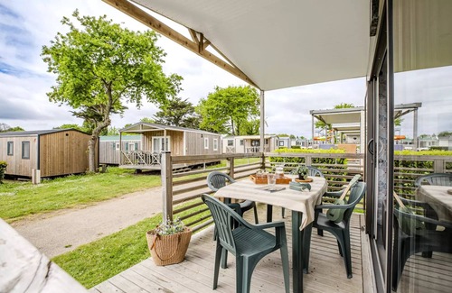 Benodet House | Camping maeva Club La Mer Blanche * - Mobile Home Presta+ 3 Rooms 4 People Air Conditioned + TV