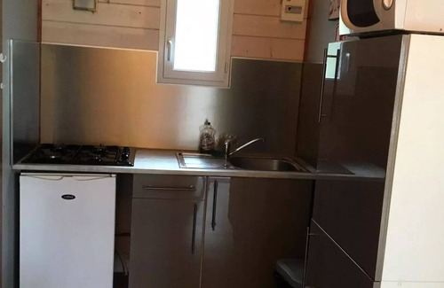 Bollene Ski Chalet | Campsite La Simioune* - Chalet BRUYERE - 2 bedrooms + TV (2 adults maximum and 3 children under 14 years old) 2 to 5 people - 2 people. included in the price