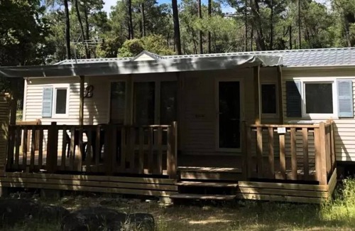 Bollene House | Campsite La Simioune in Provence * - Mobilhome TOURNESOL Air-conditioned+comfort - 3 bedrooms +TV (4 adults + 2 children) 4 to 6 people - 4 pers. included in the tariff