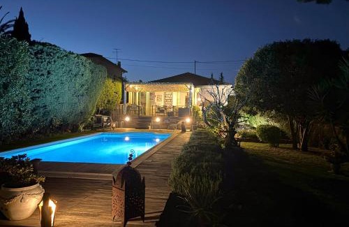 Riou - Petit Juas - Av de Grasse Villa | Cannes Charming Villa Private Pool, Total Privacy & Southern Sun still availability in August