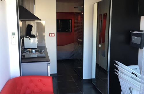 Naturist Village Apartment | Cap d'Agde naturist village apartment rental, partial sea view