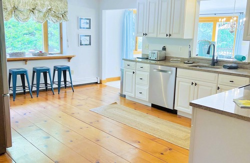 Brewster House | Cape Cod vacation home offers heated pool and close proximity to beaches