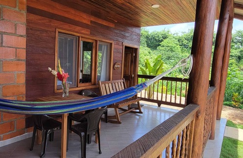 Buritaca Cabin | Caribbean Sea View King bed, AC, Fridge