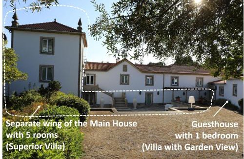 Facha Villa | Casa dos Macieis on Santiago's Way - Separate Wing or Entire Main House or Entire Guesthouse & Optional Agritourism