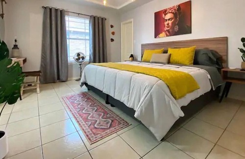 Pharr Apartment | Casa Frida with King-size Bed & Private Backyard!