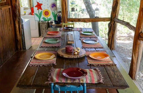 Ingram Cabin | Casita Montalbano - Sleeps 8 to 10 - Private River Access - Pet Friendly Cabin