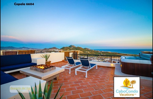 Los Cabos Condo | CCV Quivira-2Bedroom Condo, Rooftop FirePit/HotTub and Golf!