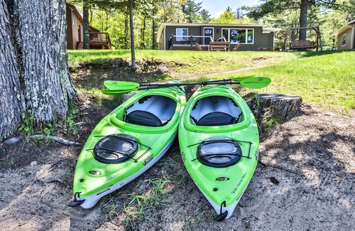 St Germain Cottage | Cedar Lodge: Lakefront Cabin - Wi-Fi, Free Firewood, Generator, No Cleaning Fee!