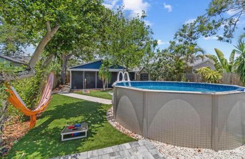 Gulfport House | Celebrate Holidays at our Stylish Gulfport House with Pool! Steps to Downtown Restaurants, Shops & Gulfport Beaches!