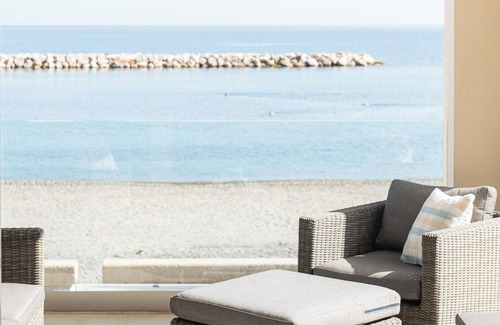Kolymbari Villa | CELESTINE, beach front villa with roof top pool and spectacular views.