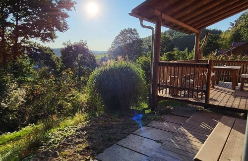 Geiersthal Apartment | "chalet am Wald" - Großes Ferienhaus mit Eigener Sauna und Panoramablick
