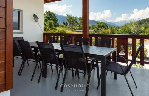Lens Ski Chalet | Chalet des Alpes - Sunset View - Crans-Montana By CosyHome