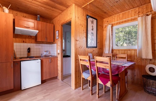 Rouffiac-des-Corbieres Ski Chalet | Chalet 'Japon' with Mountain View, Shared Pool and Private Terrace