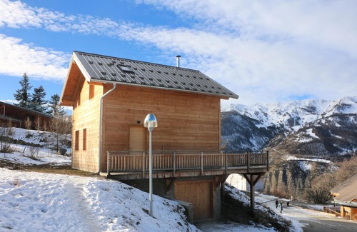 Allos Ski Chalet | Chalet mountain view, Les Portes du Lac